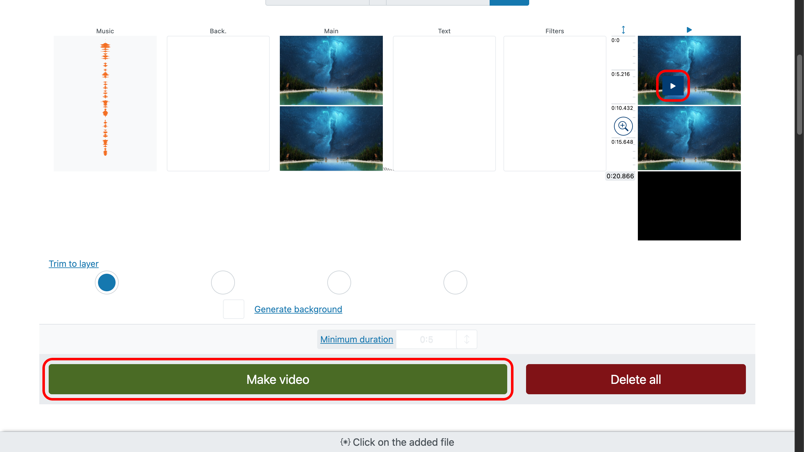 Step 8. Preview and download finished video